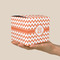 Chevron Cube Favor Gift Box - On Hand - Scale View