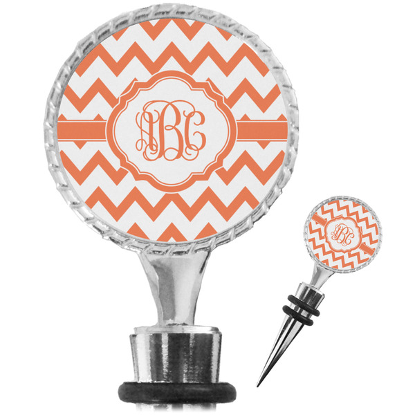 Custom Chevron Wine Bottle Stopper (Personalized)