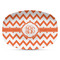 Chevron Plastic Platter - Microwave & Oven Safe Composite Polymer (Personalized)