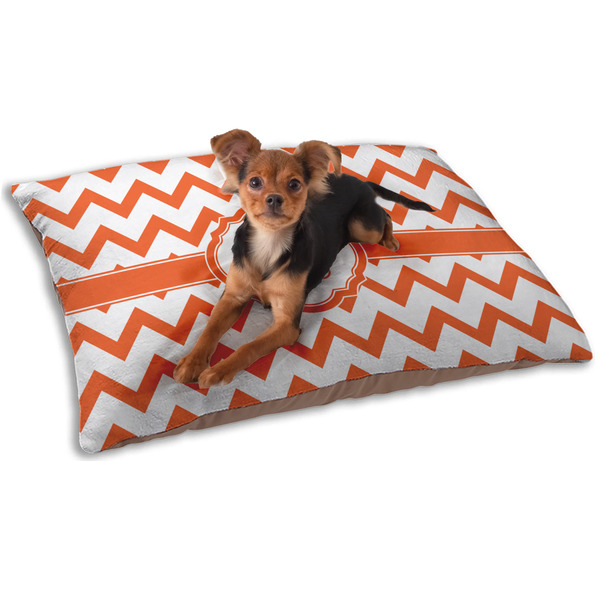 Custom Chevron Dog Bed - Small w/ Monogram