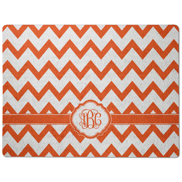 Chevron Dog Food Mat - Medium without bowls