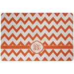 Chevron Dog Food Mat w/ Monogram