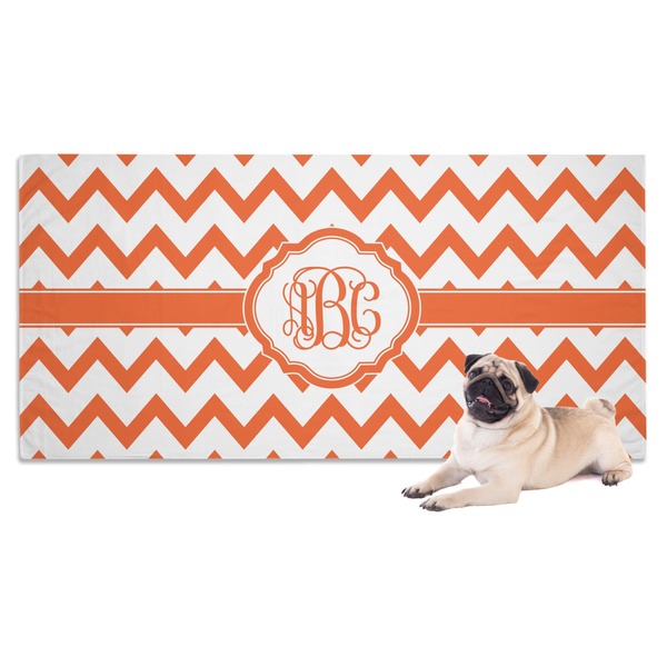 Custom Chevron Dog Towel (Personalized)