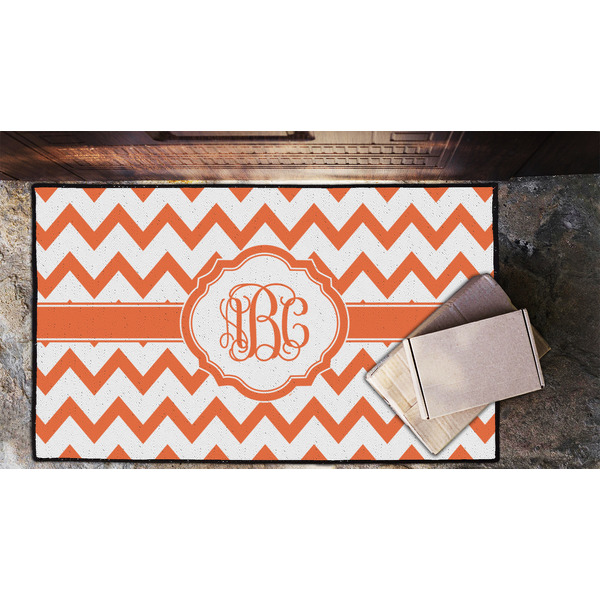 Chevron Door Mat - LIFESTYLE (Lrg)