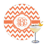 Chevron Printed Drink Topper (Personalized)