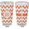 Chevron Pint Glass - Full Color - Front & Back Views