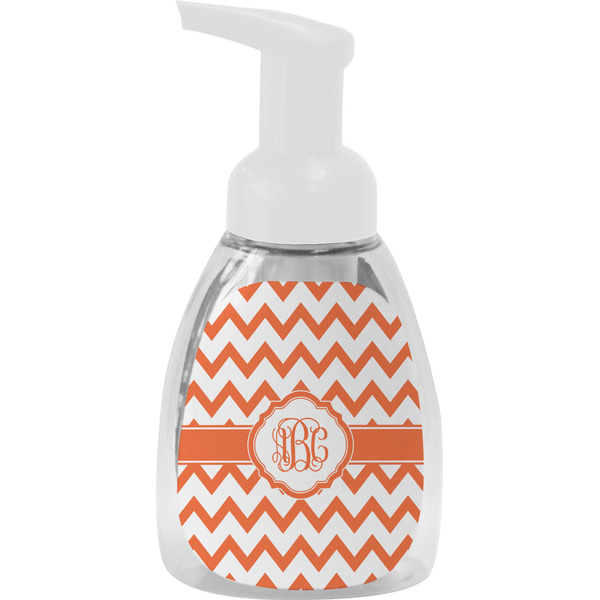 Custom Chevron Foam Soap Bottle - White (Personalized)
