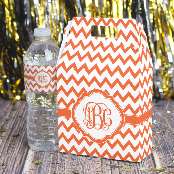 Chevron Gable Favor Box - In Context