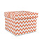 Chevron Gift Boxes with Lid - Canvas Wrapped - Medium - Front/Main