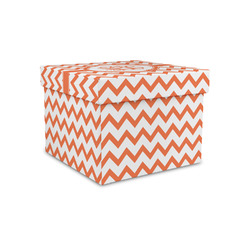 Chevron Gift Box with Lid - Canvas Wrapped - Small (Personalized)