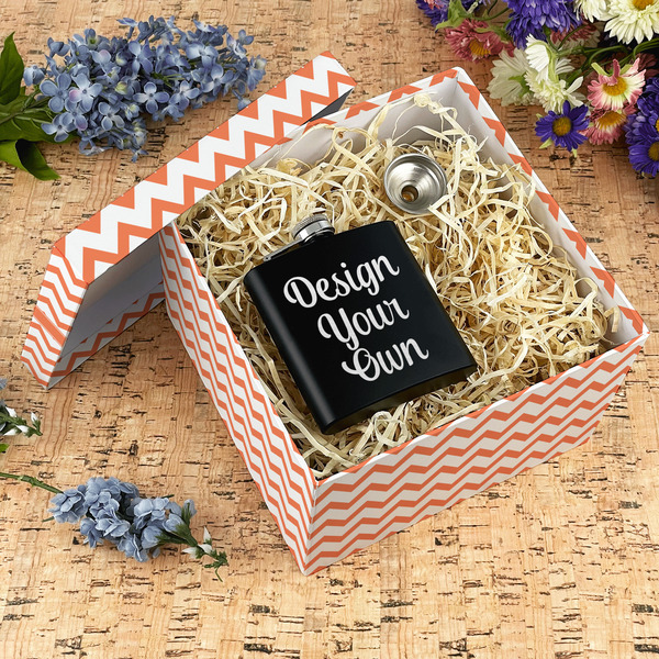 Chevron Gift Boxes with Lid - Canvas Wrapped - X-Large - In Context