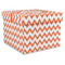 Chevron Gift Boxes with Lid - Canvas Wrapped - XX-Large - Front/Main