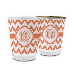 Chevron Glass Shot Glass - 1.5 oz (Personalized)