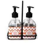 Chevron Glass Soap & Lotion Bottles (Personalized)