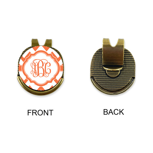 Chevron Golf Ball Hat Clip Marker - Apvl - GOLD