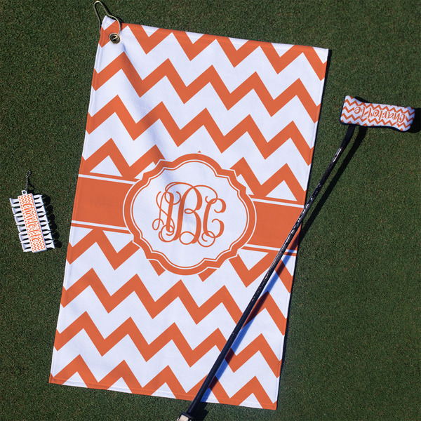 Custom Chevron Golf Towel Gift Set (Personalized)