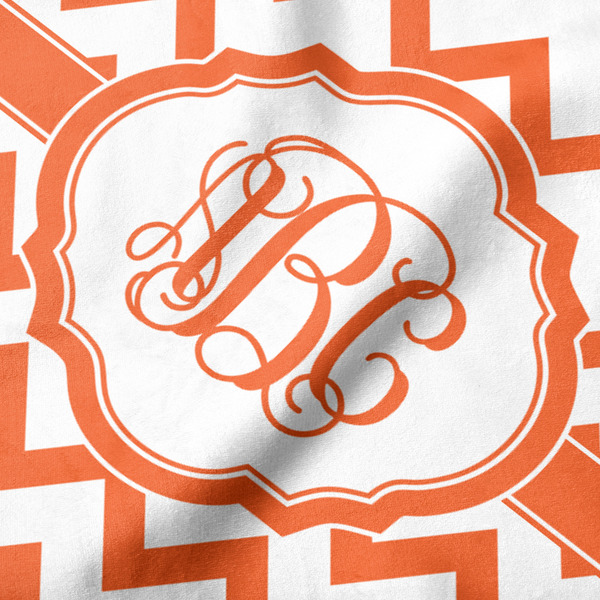 Chevron Hooded Baby Towel- Detail Close Up