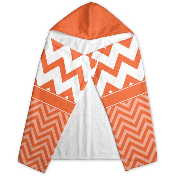Chevron Hooded Towel - Folded