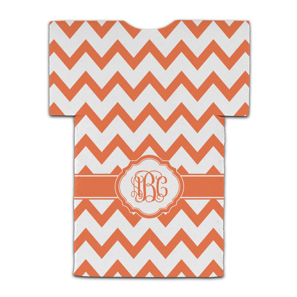 Chevron Jersey Bottle Cooler - BACK (flat)