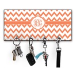 Chevron Key Hanger w/ 4 Hooks w/ Monogram