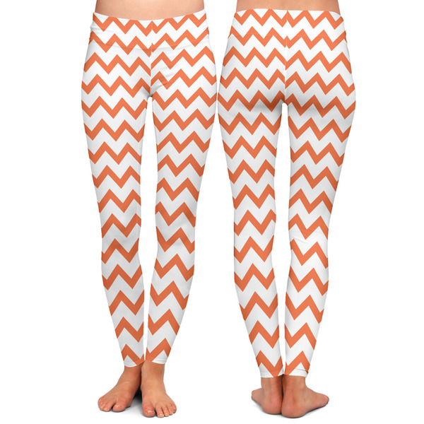 Chevron Ladies Leggings - Front and Back