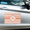 Chevron Large Rectangle Car Magnets- In Context