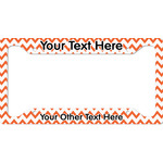 Chevron License Plate Frame - Style A (Personalized)
