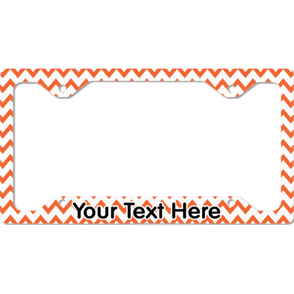 Custom Chevron License Plate Frame - Style C (Personalized)