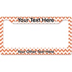 Chevron License Plate Frame - Style B (Personalized)