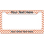 Chevron License Plate Frame - Style B (Personalized)