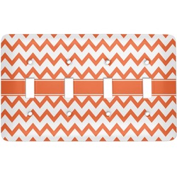 Chevron Light Switch Cover (4 Toggle Plate)