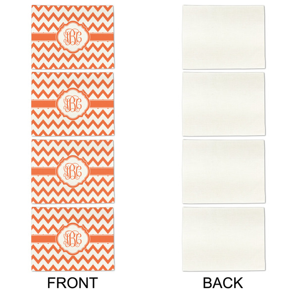 Chevron Linen Placemat - APPROVAL Set of 4 (single sided)
