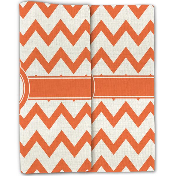 Chevron Linen Placemat - Folded Half (double sided)