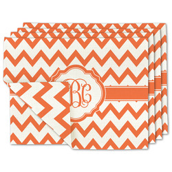 Chevron Linen Placemat w/ Monogram