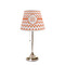 Chevron Poly Film Empire Lampshade - On Stand