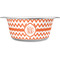 Chevron Stainless Steel Dog Bowl - Medium (Personalized)