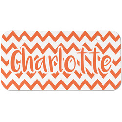 Chevron Mini/Bicycle License Plate (2 Holes) (Personalized)