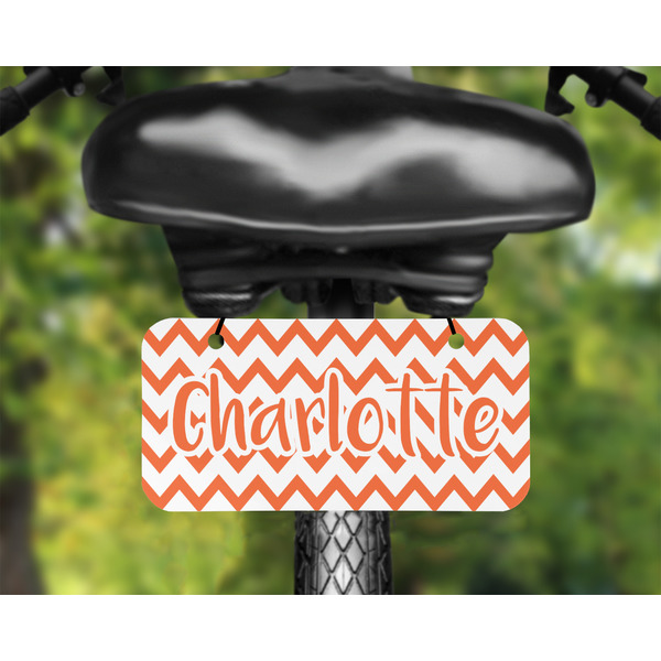 Chevron Mini License Plate on Bicycle - LIFESTYLE Two holes
