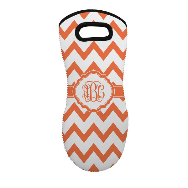 Custom Chevron Neoprene Oven Mitt w/ Monograms