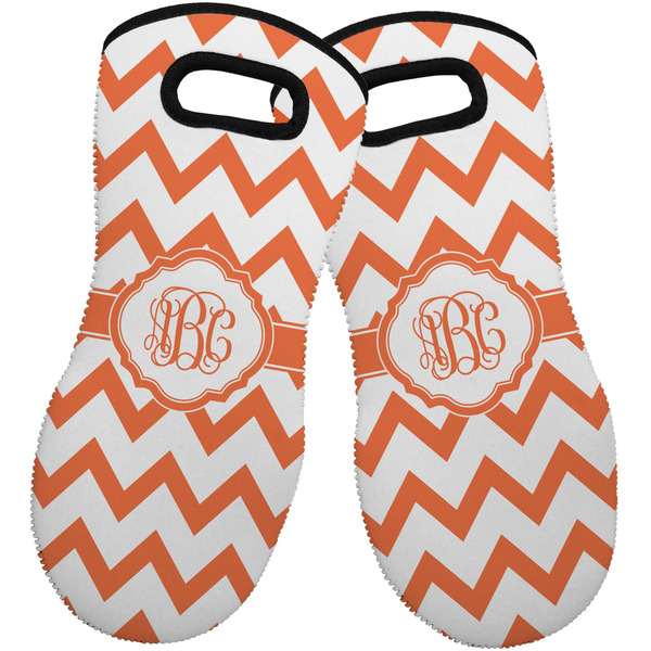 Chevron Neoprene Oven Mitt -Set of 2 - Front