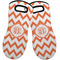 Chevron Neoprene Oven Mitts - Set of 2 w/ Monogram