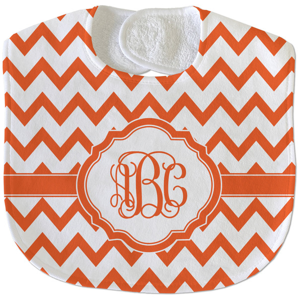 Chevron New Baby Bib - Closed and Folded