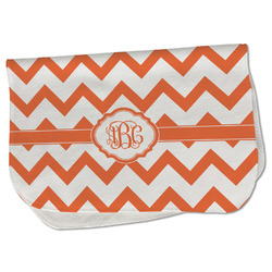 Chevron Burp Cloth - Fleece w/ Monogram