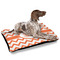 Chevron Outdoor Dog Beds - Large - IN CONTEXT