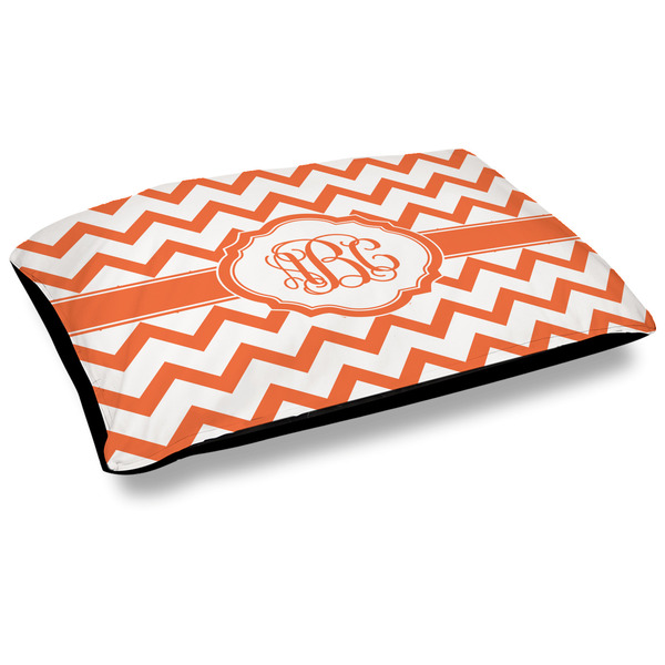 Custom Chevron Outdoor Dog Bed - Large (Personalized)