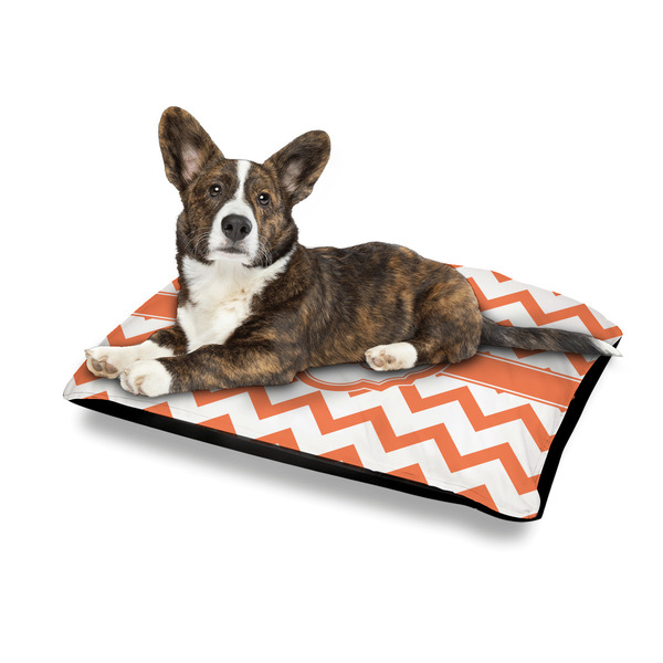 Chevron Outdoor Dog Beds - Medium - IN CONTEXT