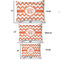 Chevron Outdoor Dog Beds - SIZE CHART
