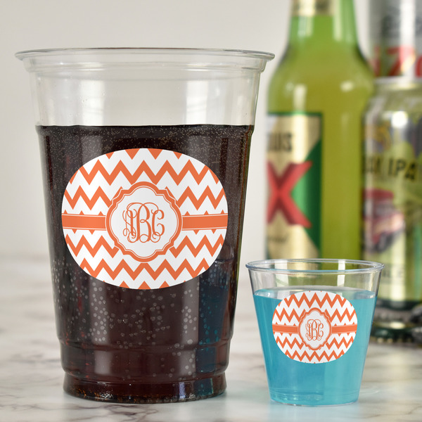Chevron Party Cups - 16oz - In Context