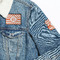 Chevron Patches Lifestyle Jean Jacket Detail