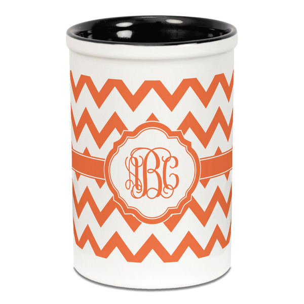 Chevron Pencil Holder - Black